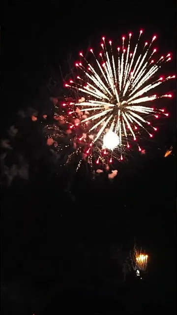 夏の夜空、花火が咲いた！✨🎆 #花火 #夏祭り #ショート (1/7)の動画サムネイル